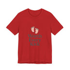 Cute Baby Footprints Tee | Worth Every Kick T-Shirt, Gift for New Parents, Baby Shower, Family Reunion, Unisex Casual Wear