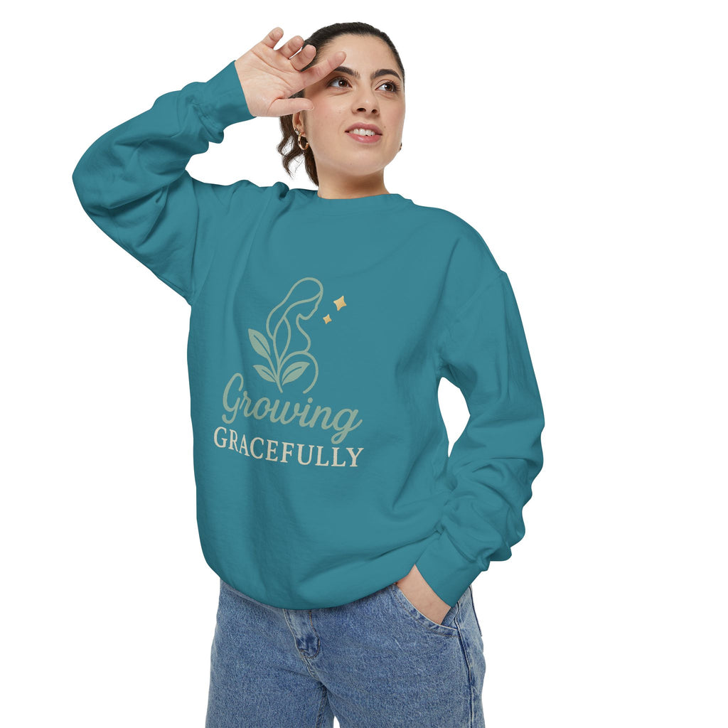 Growing Gracefully Unisex Sweatshirt | Cozy Gift, Casual Wear, Inspirational Apparel, Plant Lover Gift, Everyday Comfort