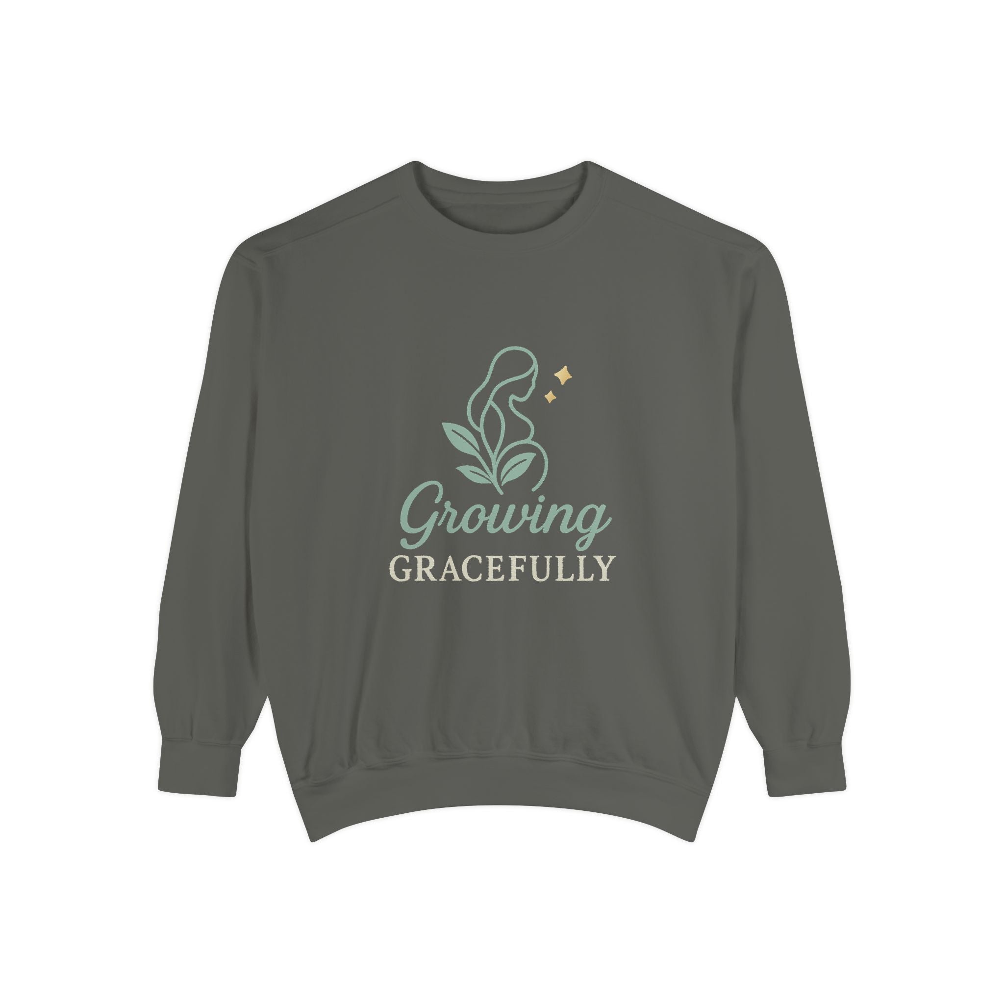 Growing Gracefully Unisex Sweatshirt | Cozy Gift, Casual Wear, Inspirational Apparel, Plant Lover Gift, Everyday Comfort