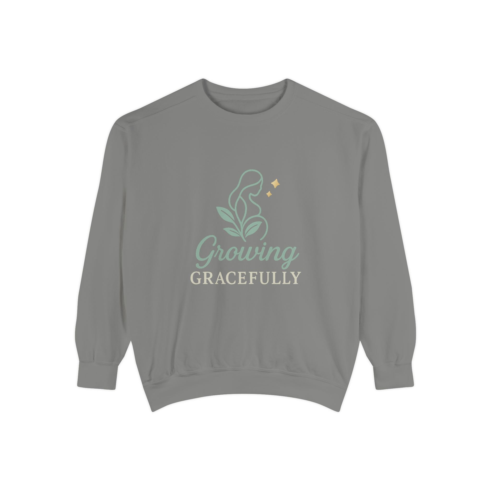 Growing Gracefully Unisex Sweatshirt | Cozy Gift, Casual Wear, Inspirational Apparel, Plant Lover Gift, Everyday Comfort