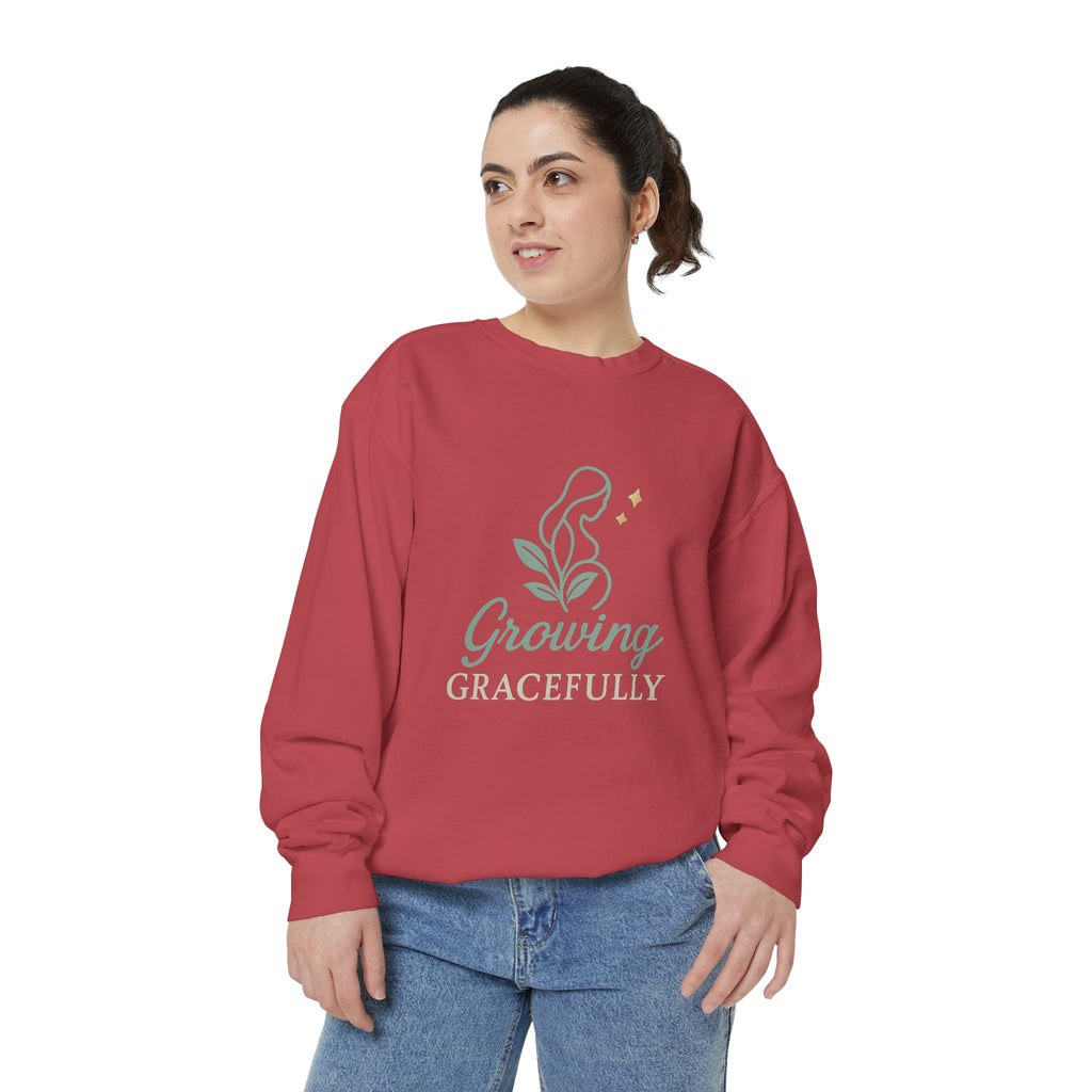 Growing Gracefully Unisex Sweatshirt | Cozy Gift, Casual Wear, Inspirational Apparel, Plant Lover Gift, Everyday Comfort