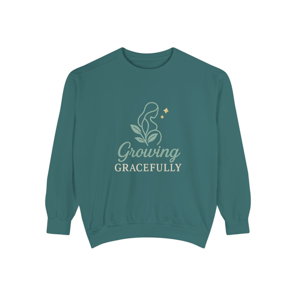Growing Gracefully Unisex Sweatshirt | Cozy Gift, Casual Wear, Inspirational Apparel, Plant Lover Gift, Everyday Comfort