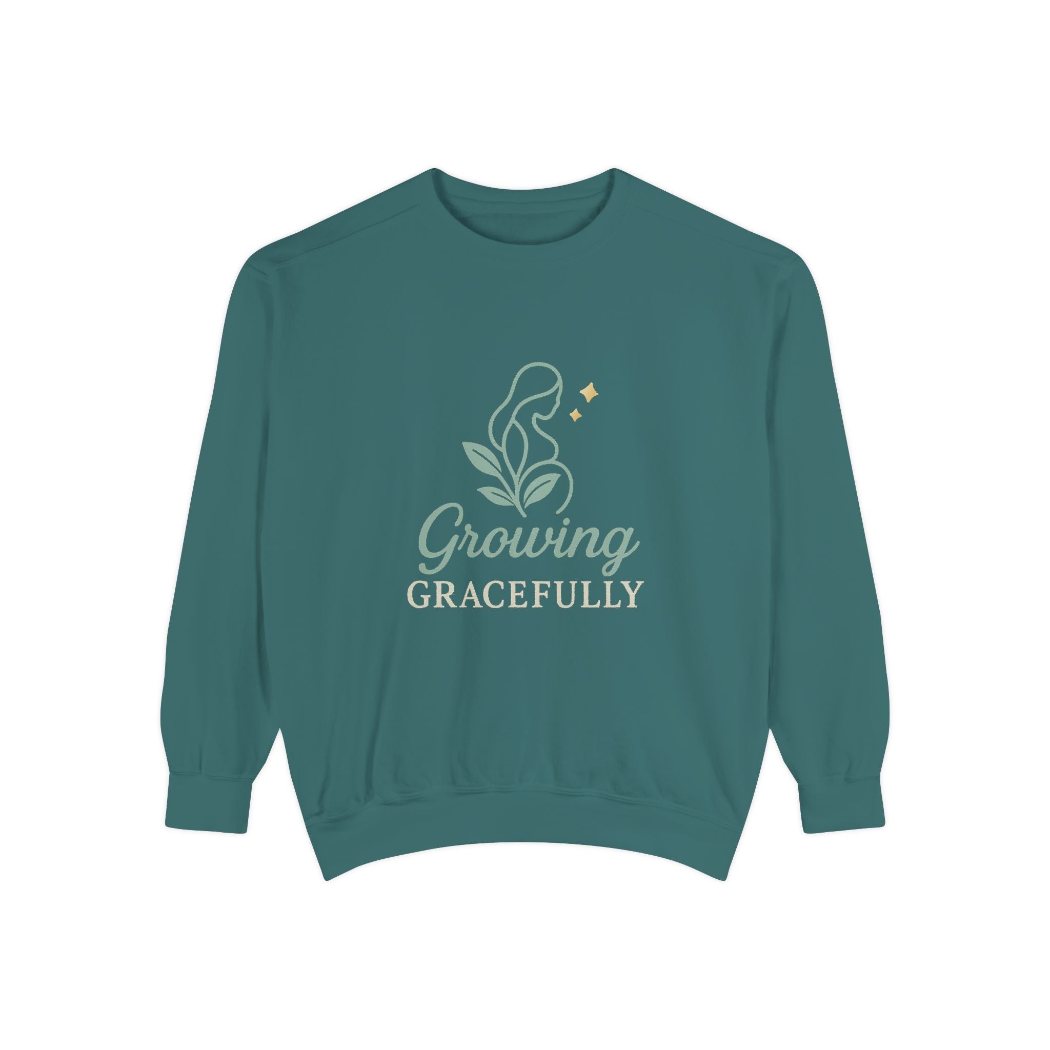 Growing Gracefully Unisex Sweatshirt | Cozy Gift, Casual Wear, Inspirational Apparel, Plant Lover Gift, Everyday Comfort