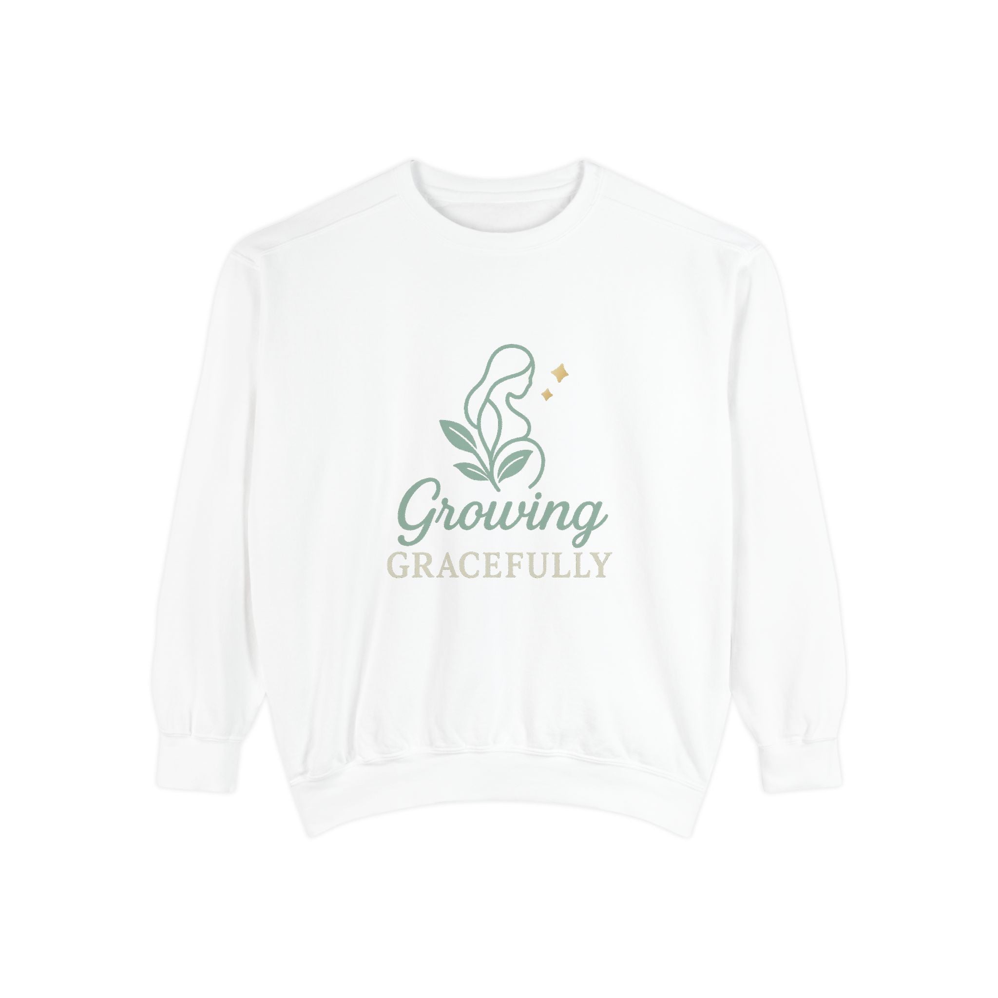Growing Gracefully Unisex Sweatshirt | Cozy Gift, Casual Wear, Inspirational Apparel, Plant Lover Gift, Everyday Comfort